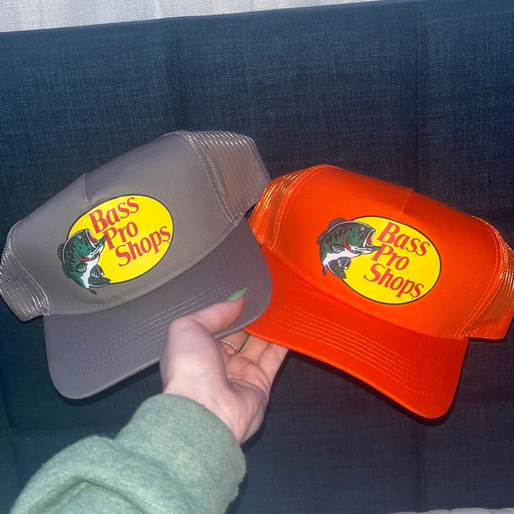 Two brand new bass pro shop hats for sale!!